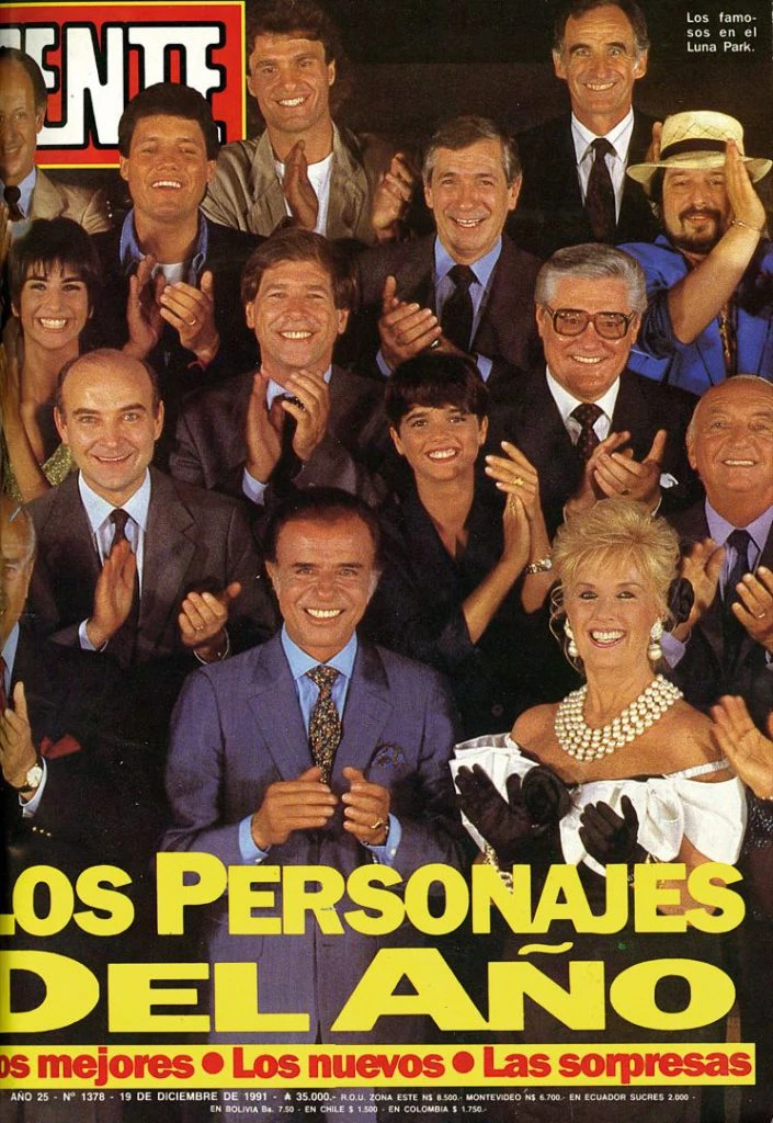 Así cerraba 1991, en la tapa de los Personajes de GENTE.