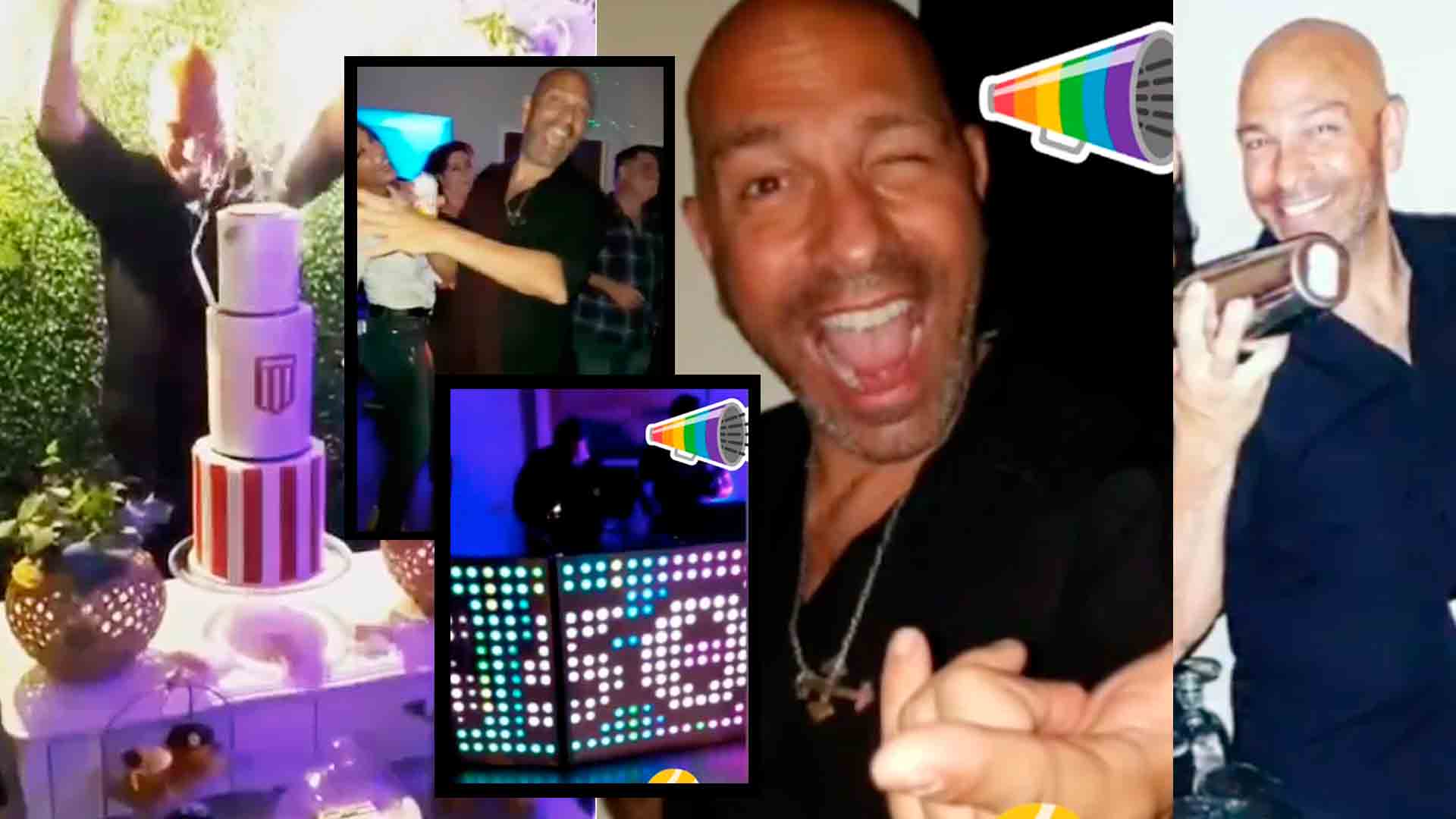 Freddy Villarreal festejó los 50 y anunció su separación: "Con Paula nos tomamos un tiempo"