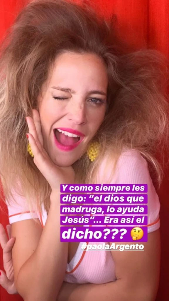 Luisana Lopilato en la "videochantada" de Los Argento.