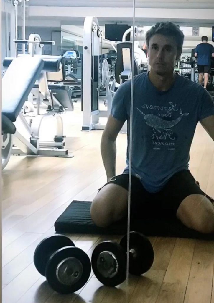 García Moritán se prepara para los partidos con entrenamiento constante. 