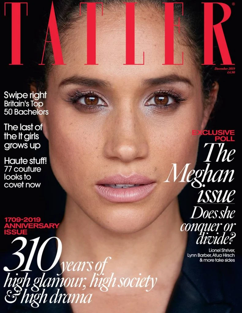 Portada de la Revista Tatler, con Meghan Markle.