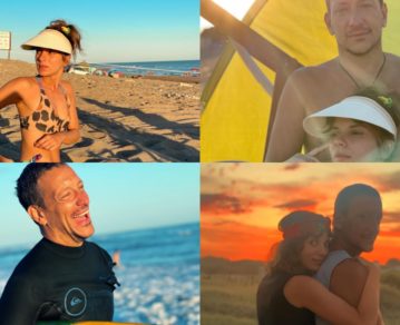 El romántico álbum de fotos de las vacaciones de Nico Vázquez y Gimena Accardi en Lobería