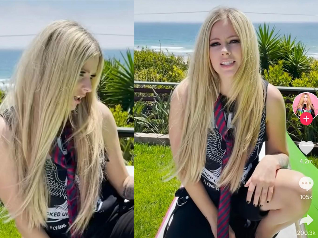 El primer video de Avril Lavigne en Tik Tok que causó una revolución entre sus fans GENTE Online