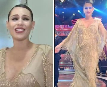 Pampita, embarazada de ocho meses, y sus looks en ShowMatch: cómo es método para que le entren los vestidos