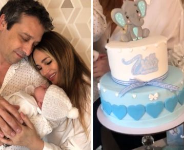 Belén Francese celebró el primer mes de Vitto con una súper torta y candybar