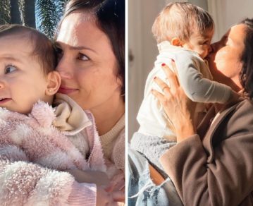 Súper tierna: el momento en que Filipa, la hija de Pedro Alfonso y Paula Chaves, conoció la nieve