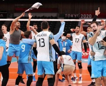 histórico triunfo de la selección argentina de voley en los juegos olímpicos