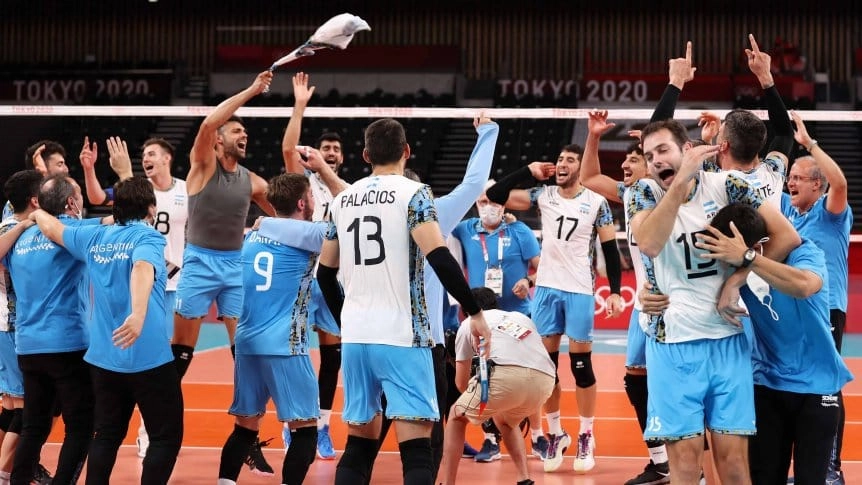 histórico triunfo de la selección argentina de voley en los juegos olímpicos