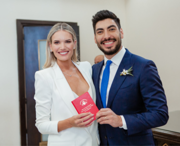 Facundo Moyano y Eva Bargiela se casaron: cómo fue la íntima unión civil que contó con 10 invitados