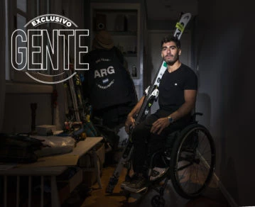 Enri Plantey, atleta paralímpico de esquí adaptado