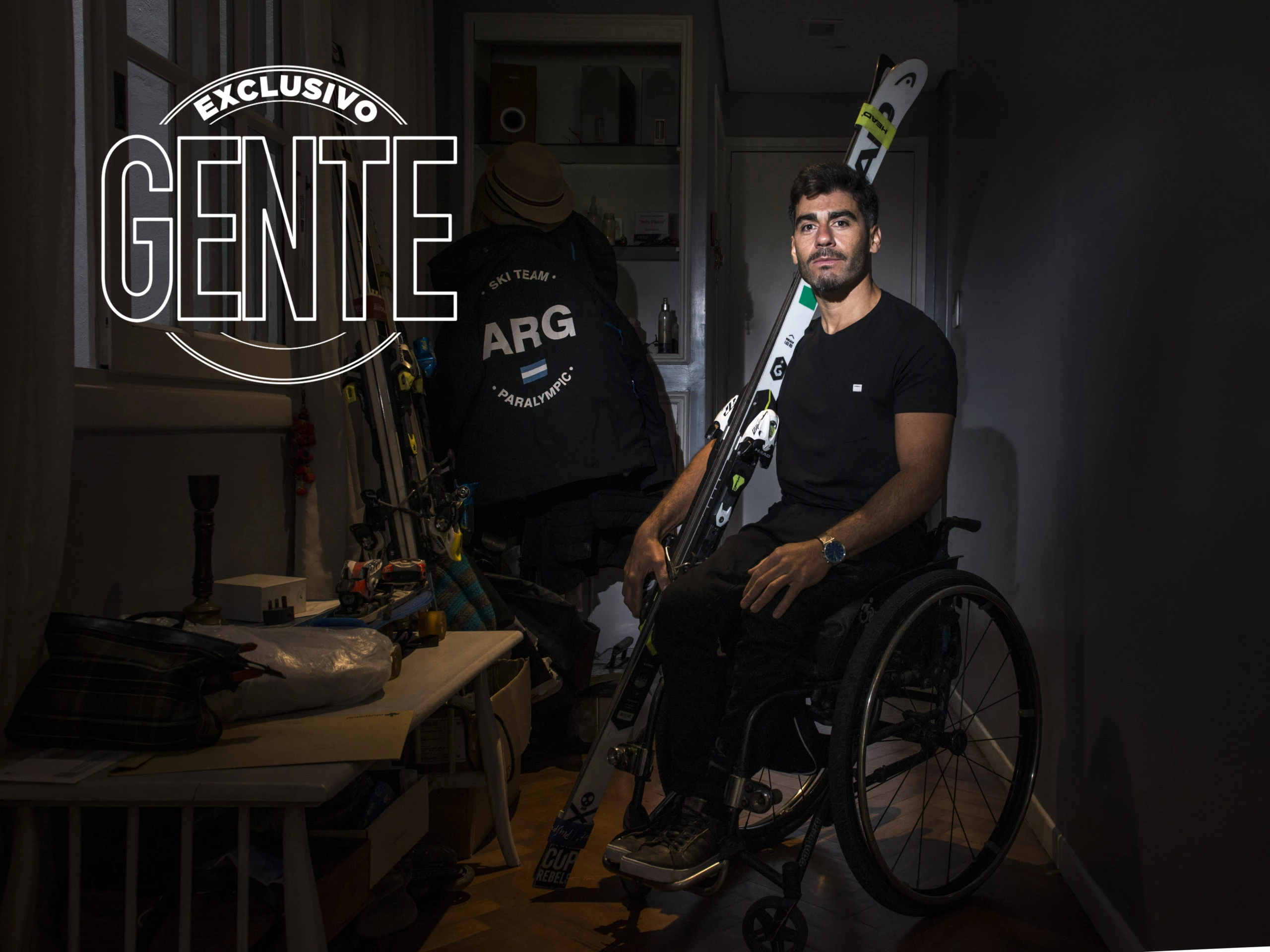 Enri Plantey, atleta paralímpico de esquí adaptado