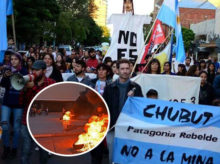 Chubut, fuertes protestas antimineras