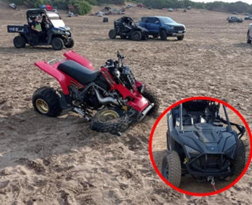 Accidente de cuadriciclos en Pinamar