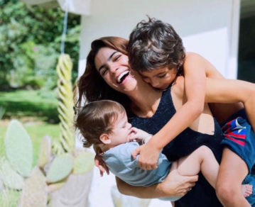 ¡Mamá full time! Agustina Cherri acompañó a Muna a Nueva York y ahora está de vacaciones en Bariloche con Nilo y Alba, sus hijos menores