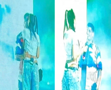 ¡De película! El apasionado beso de Duki y Emilia Mernes en pleno concierto que dejó atónitos a todos