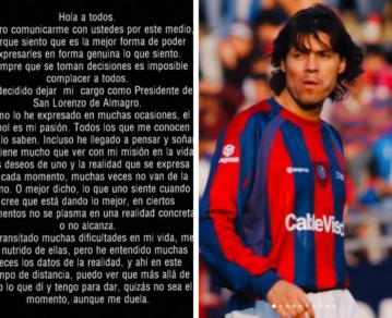 Marcelo Tinelli comunicó su renuncia a la presidencia de San Lorenzo de Almagro