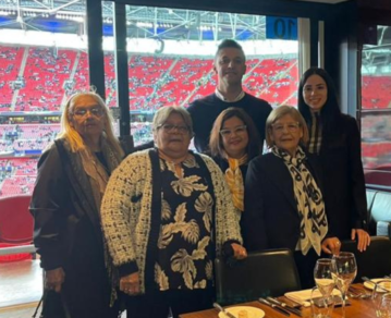 ¡Unidas por la misma pasión! Las 4 hermanas de Diego Maradona estuvieron en el estado Wembley viendo el partido de Argentina contra Italia