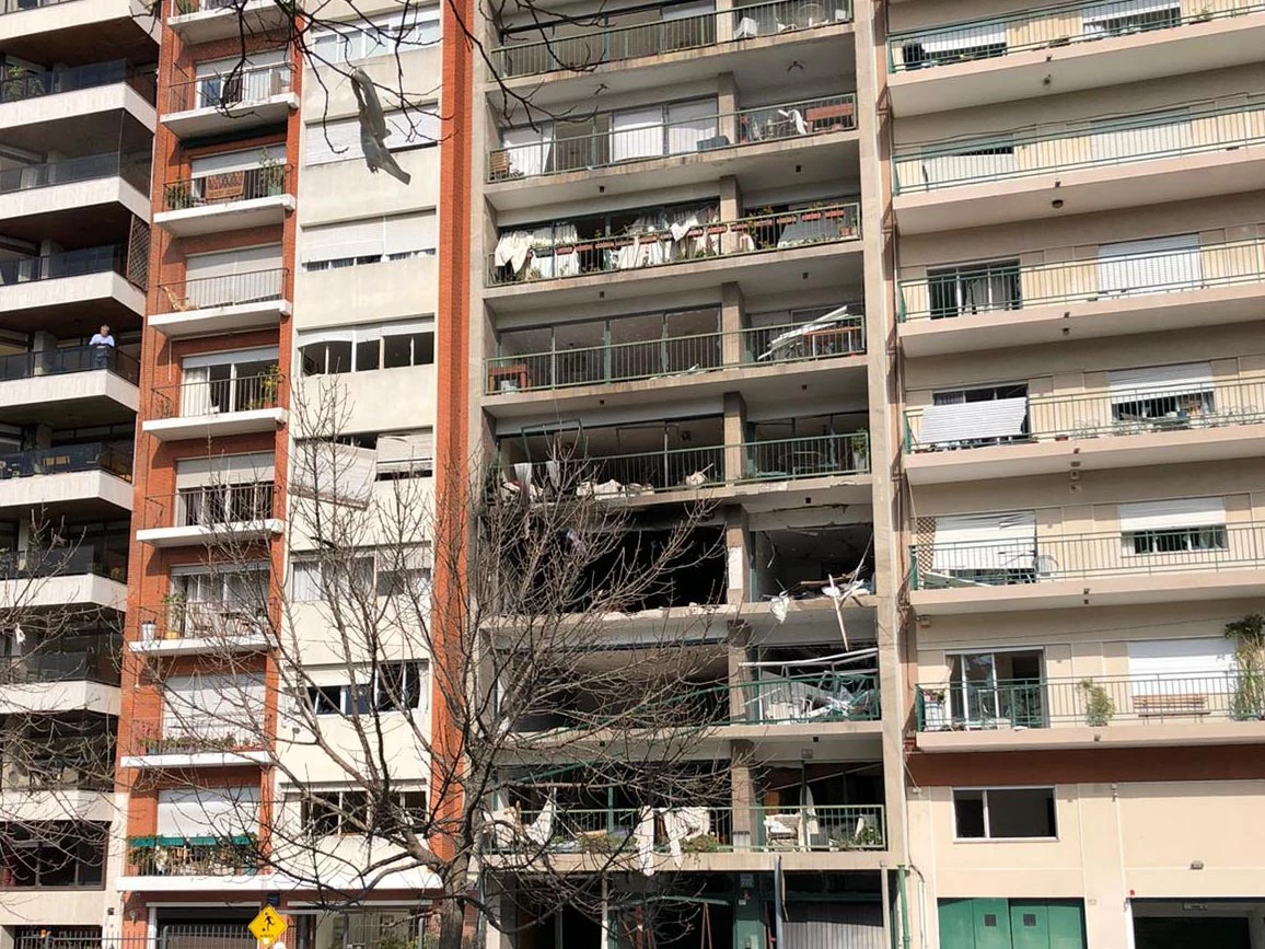 edificio explosion en Montevideo