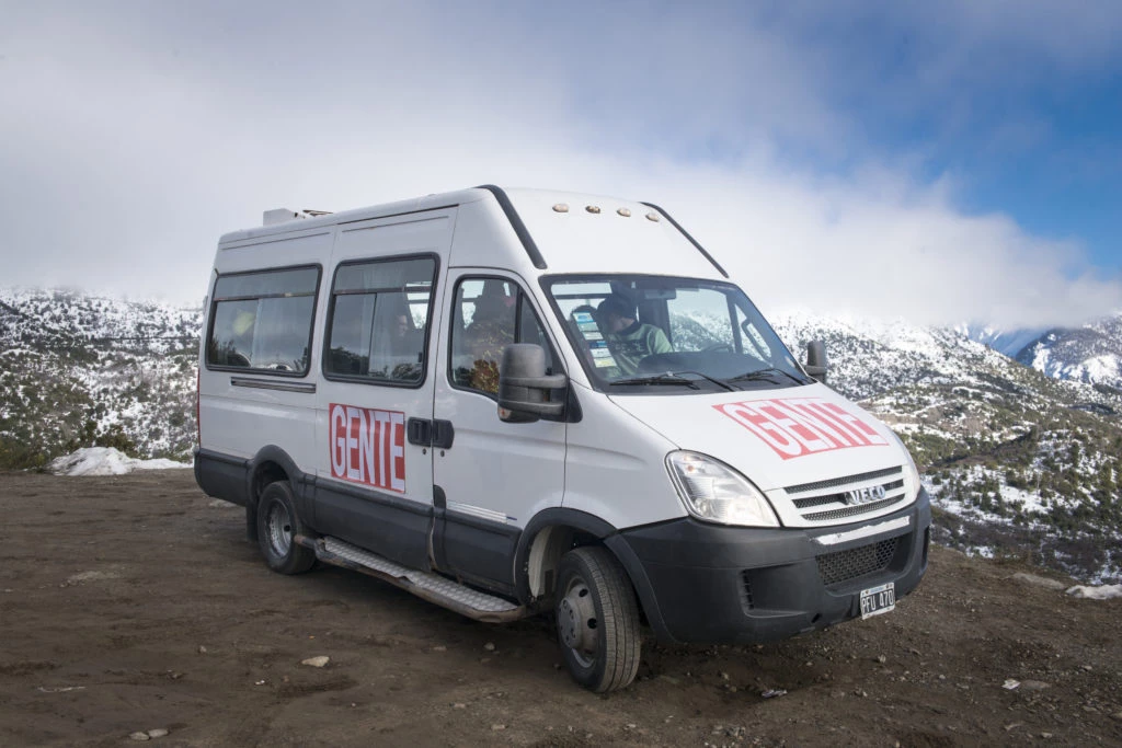 El transfer de GENTE recorrió Bariloche. 