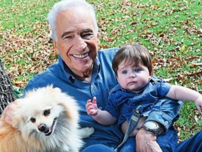 Alberto Cormillot y su hijo Emilio.