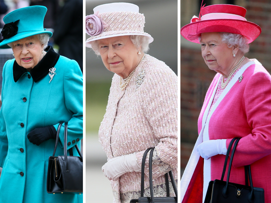 Isabel II y su clásico look que la convirtió en un icono de moda: abrigo  recto, collar de perlas y sombrero a tono – GENTE Online, image size:1054x789