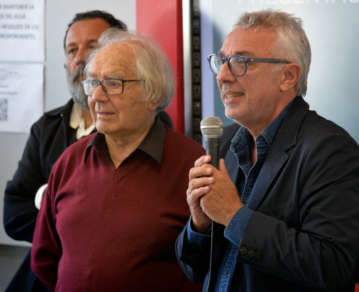 El intendente de Tigre, Julio Zamora, y Adolfo Pérez Esquivel compartieron la 25° Jornada de Actualización Bibliotecaria en el CUT