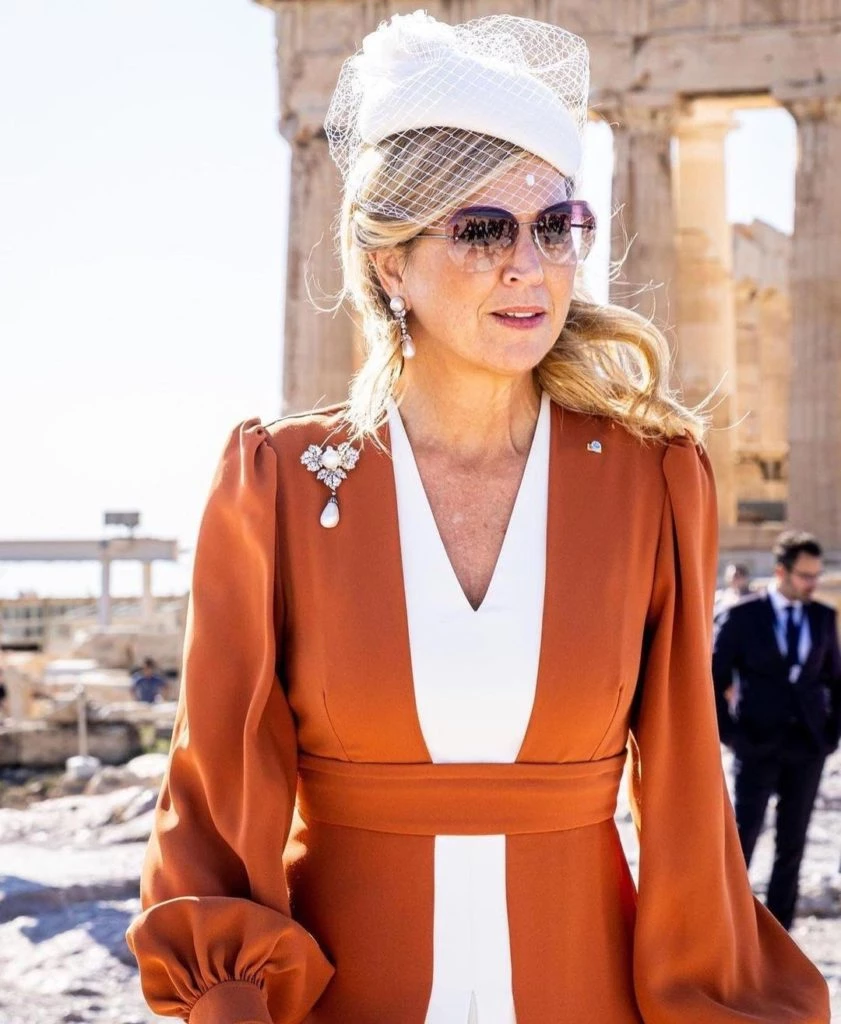 Máxima Zorreguieta en Atenas. Foto: IG: @queen.maxima