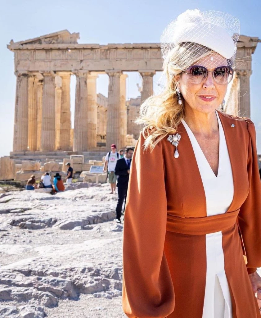 Máxima Zorreguieta en Atenas. Foto: IG: @queen.maxima