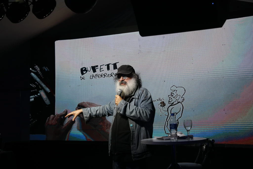 Pedro Saborido, uno de los artistas que disertó