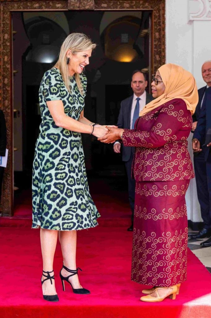 Máxima Zorreguieta con full animal print. Foto: IG @queen.maxima.