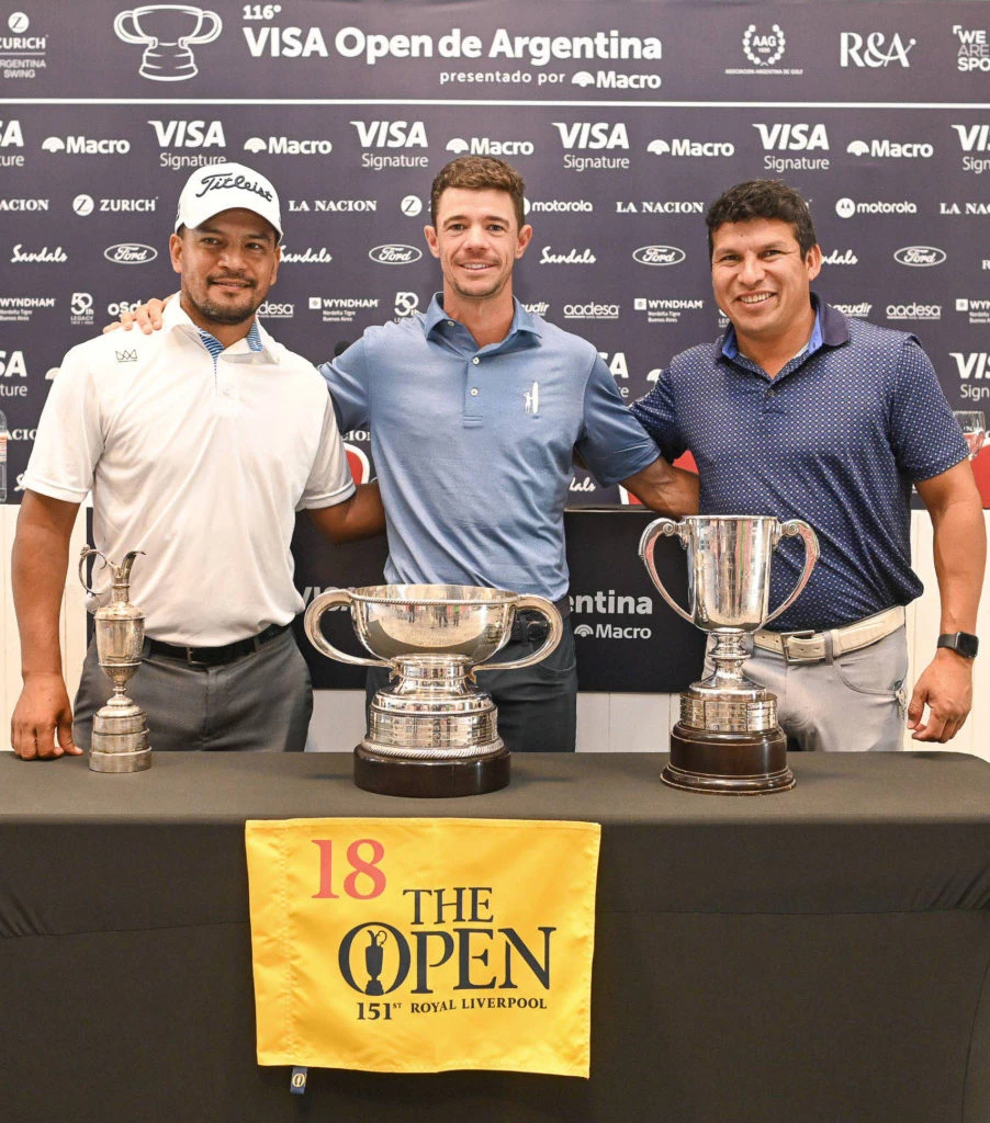 Andres Romero, Fabian Gomez y Jorge Fernandez Valdes