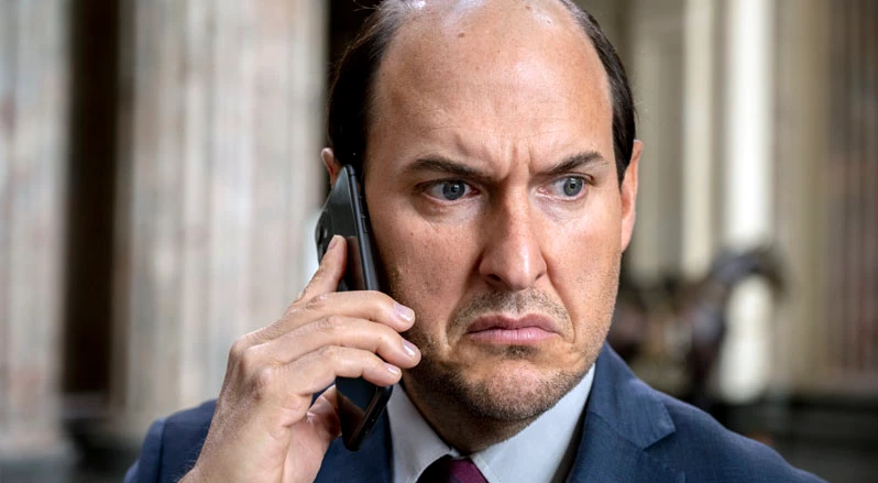 Sergio Jaude (Andrés Parra) en "El presidente, el juego de la corrupción".