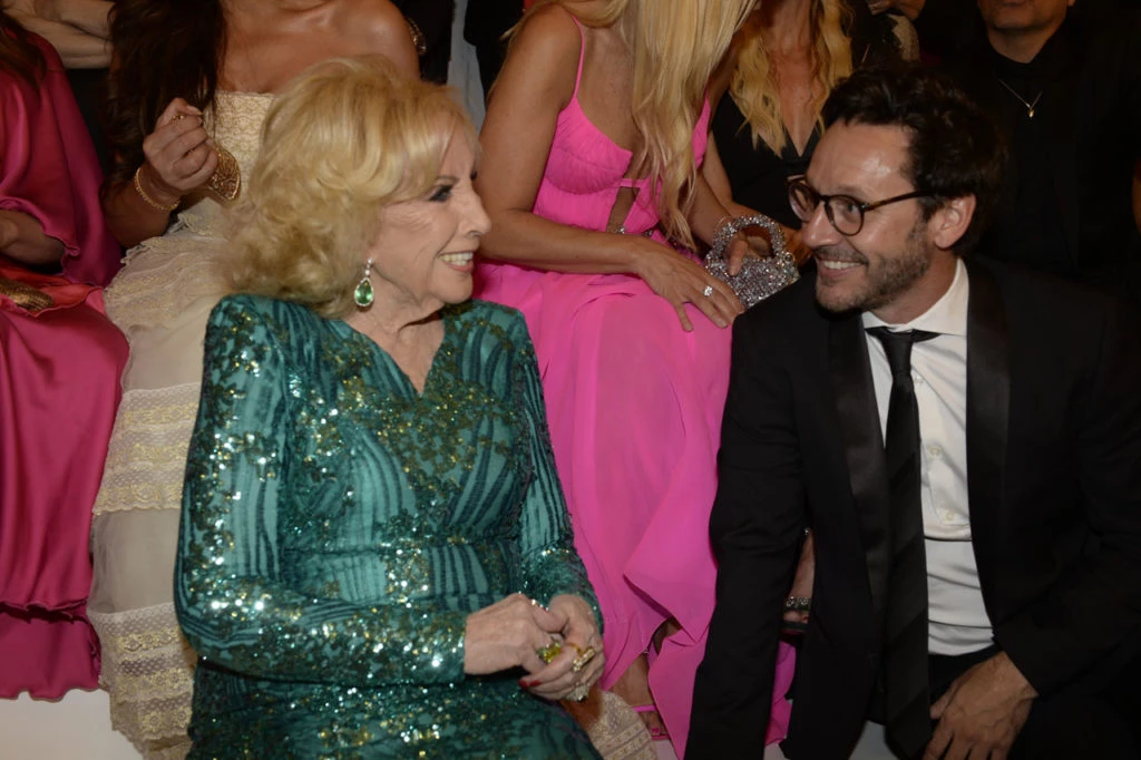 El encuentro entre Mirtha Legrand y Benjamín Vicuña. 