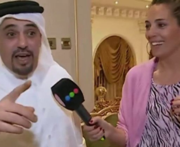Noe Antonelli logró ingresar al lujoso Palacio Abdullah de Qatar y lo mostró por dentro