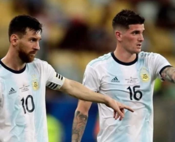 Lionel Messi y Rodrigo De Paul