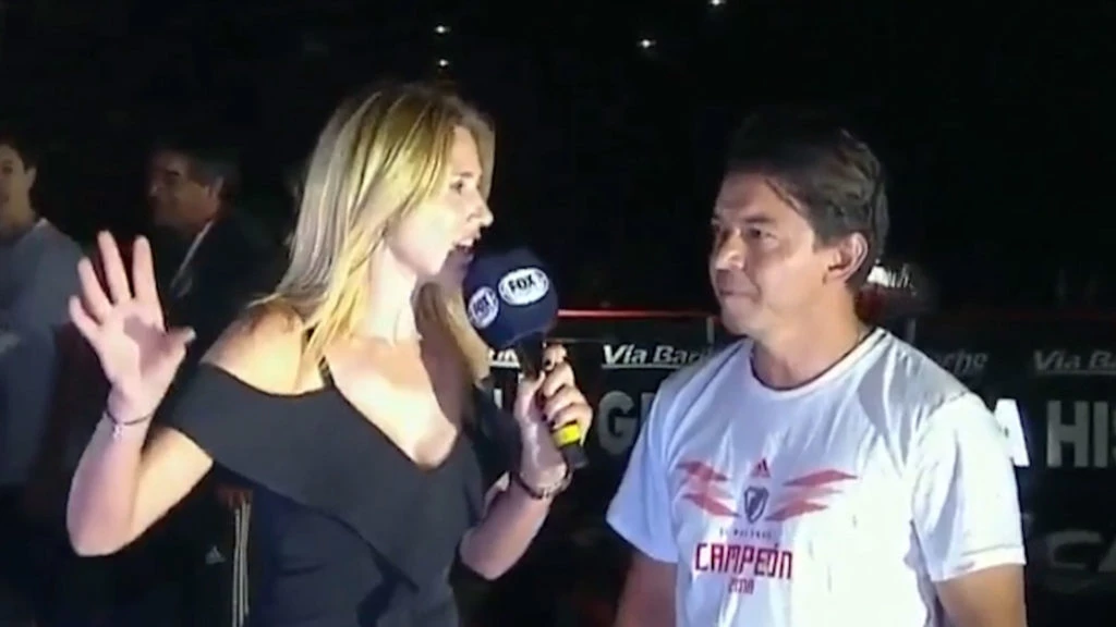 Alina Moine y Marcelo Gallado. Foto: Captura de TV.