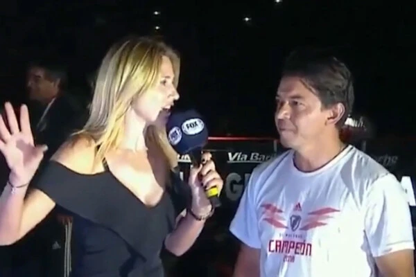 Alina Moine y Marcelo Gallado. Foto: Captura de TV.