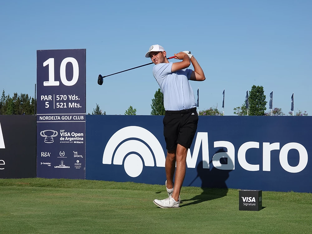 Juan Arozena en el 116º Visa Open de Argentina