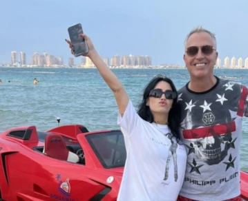 Las aventuras de Lali Esposito y Marley en las calles de Qatar