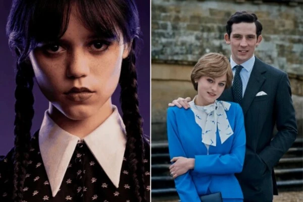 Merlina y The Crown, dos de las series de 2022