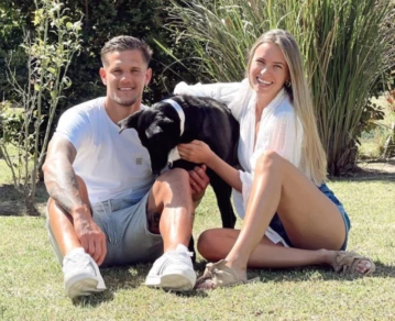 Bruno Zuculini y Agustina Ruberto