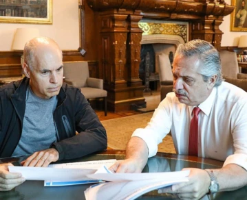 Coparticipación, disputas entre Horacio Rodiguez Larreta y Alberto Fernandez.