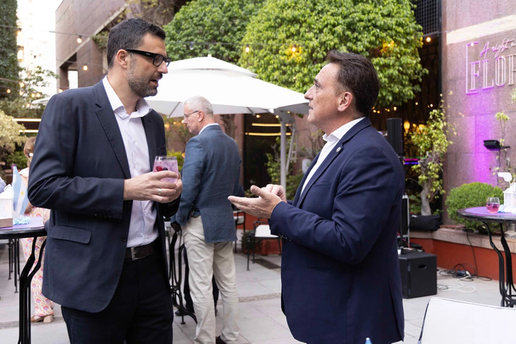 Dejan Blagojevic, Encargado de Negocios a.i de Serbia en Argentina y Roberto Tessitore, Comisario Inspector - A cargo de la Dirección General de Seguridad Diplomática - PFA