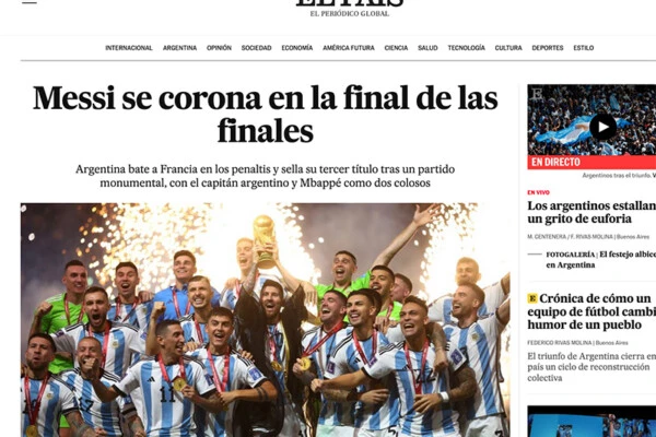 El País de Madrid cubre Qatar 2022