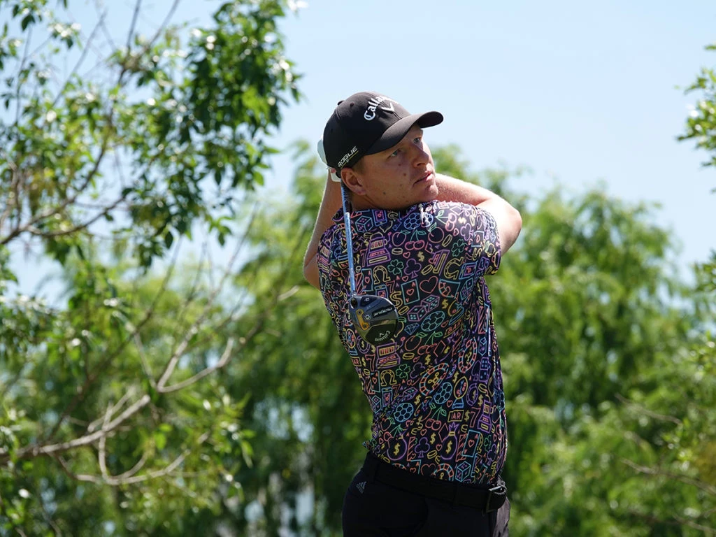 El estadounidense Danny Ochoa en la segunda ronda del 116 VISA Open de Argentina. (Media/PGA TOUR)