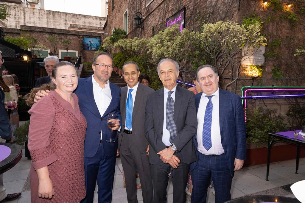Kirsty Hayes, Embajadora de Gran Bretaña en Argentina, Karl Dhaene, Embajador de Bélgica, Fares Yassir, Embajador de Marruecos, José Frederico Ludovice, Embajador de Portugal y Claudio Rozencwaig, Subsecretario de Política Exterior de la República Argentina