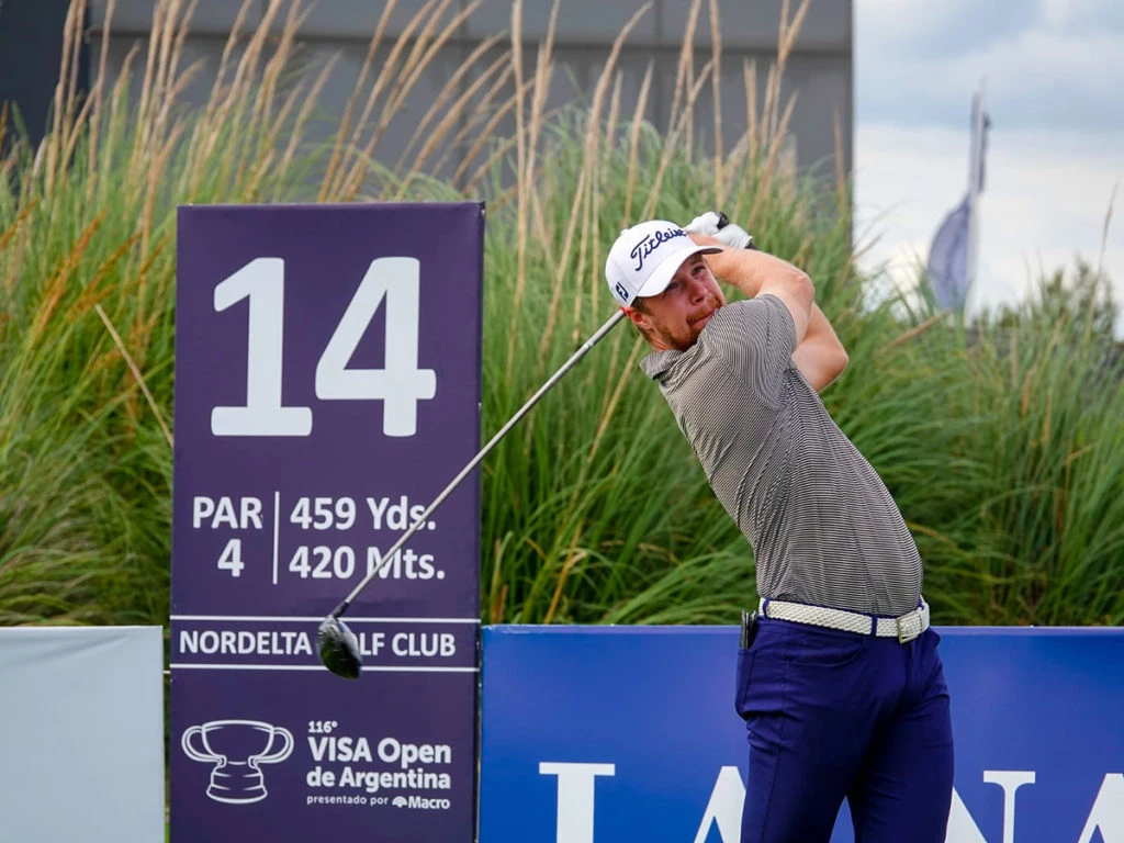 Linus Lilliedahl es el sorpresivo líder en el arranque del VISA Open de Argentina presentado por Macro. / Foto: Media/PGA TOUR