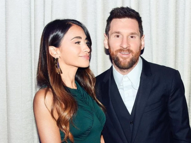 Antonela Roccuzzo y Lionel Messi. Foto archivo.
