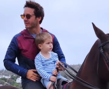 Las campestres vacaciones de Benjamín Vicuña y sus hijos en Chile