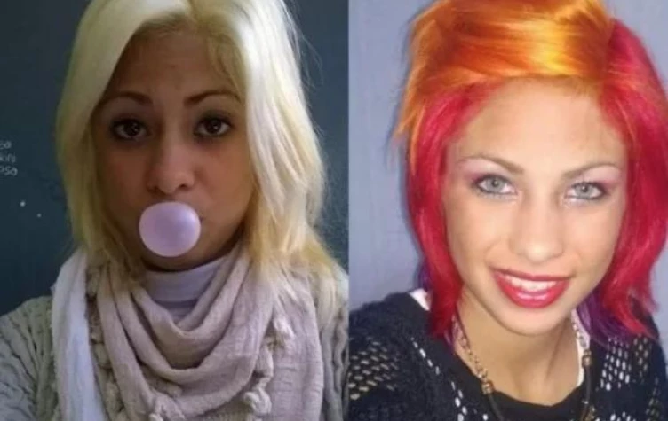 Daniela Celis en su adolescencia. Fotos redes sociales.